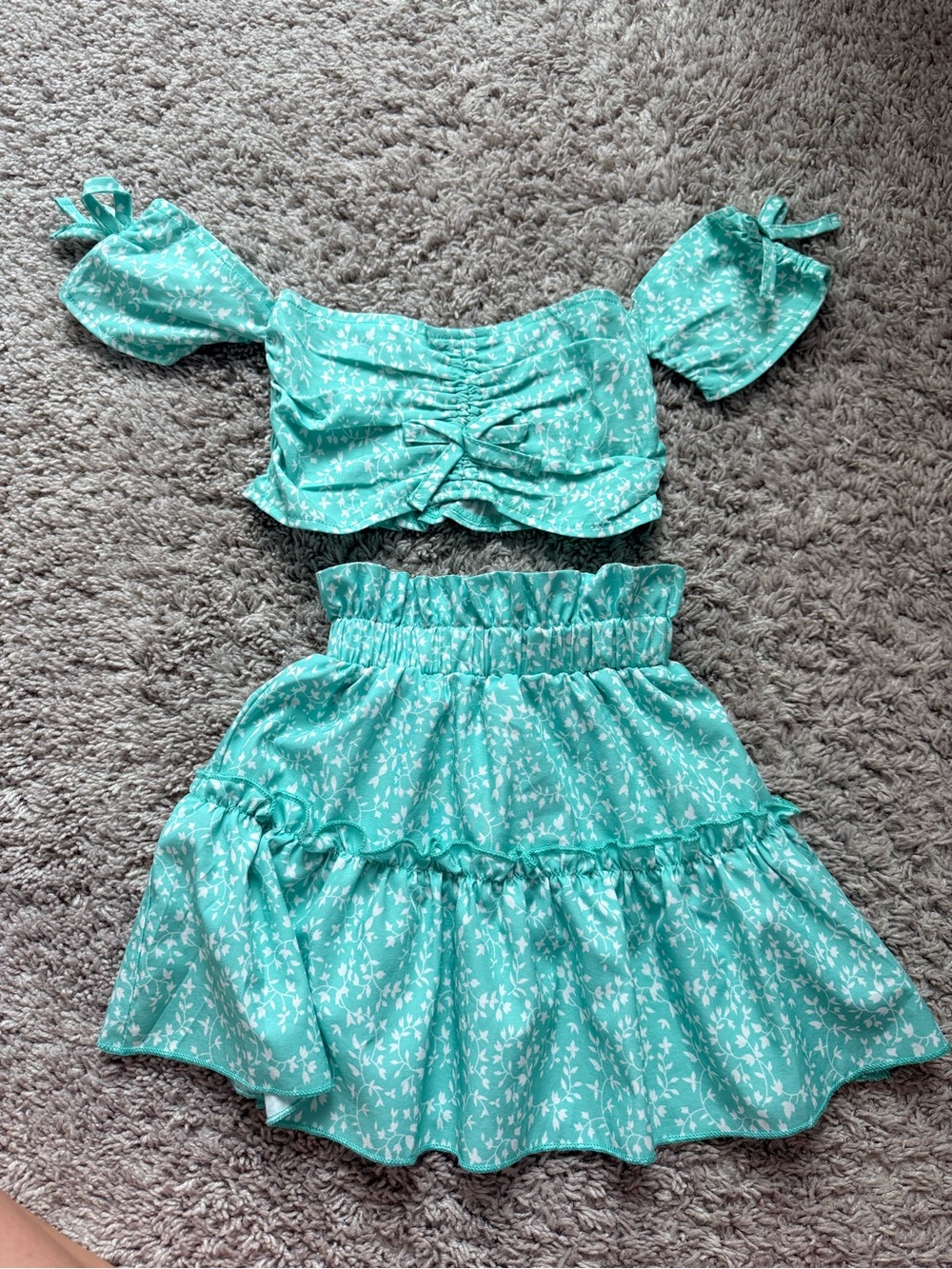 Two toddler girl Two-Piece Skirt Set